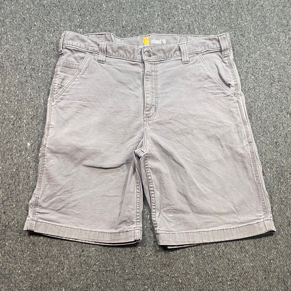 Carhartt Relaxed Fit Short Sz 36 Mens Gray Workwear Skater Canvas Utility Pocket